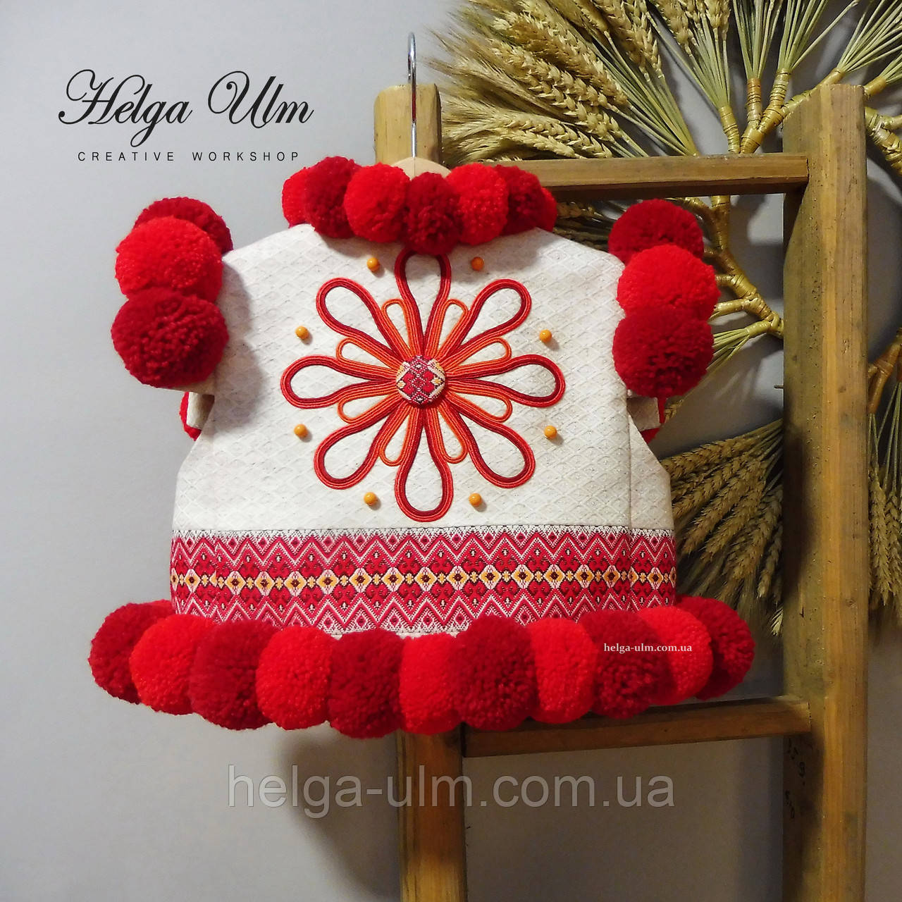 Кептарик "МарциПані" (літо) оранж. ручної роботи, для дівчинки, 128 р., фото 1