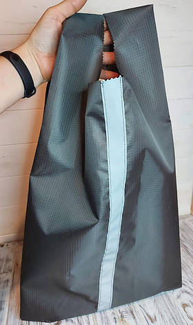 Компактна сумка шоппер з відбивачем 45*35 см, фото 2