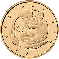 Золота монета "Водолій" 2007