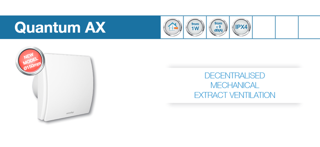 Вентилятор AERAULIQA QUANTUM AX 150 має 9 швидкостей