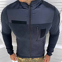 Флисовая кофта ДСНС синяя (Размеры 46-54) Форменная тактическая куртка Теплая флиска