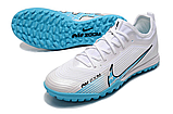 Сороконіжки Nike Air Zoom Mercurial Vapor 15 Pro TF white/blue 42 (26,5см), фото 5