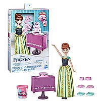 Лялька Анна Frozen набір play-doh Hasbro з аксесуарами, ігровий ляльковий набір Фрозен Анна з аксесуарами