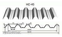 Профнастил кровельный ПК-45 Zn цинк 0,7 мм
