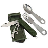 Мультиінструмент, столовий набір Traveler S003 (4 предмети)