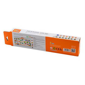 Набір для залізниці (залізної дороги) Viga Toys Дорожні знаки (50817), фото 2