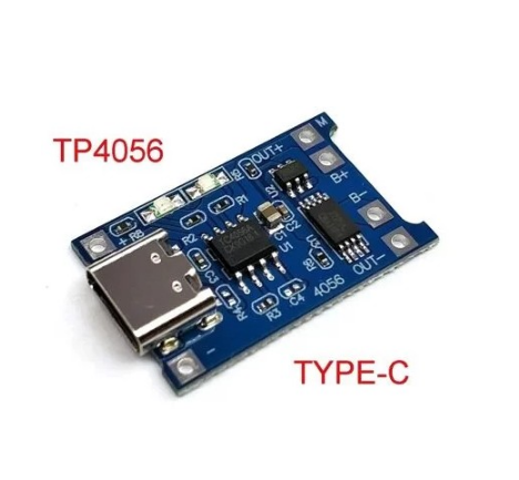 TP4056 18650 Модуль зарядний пристрій для li-ion (TYPE-C) із захистом, фото 1