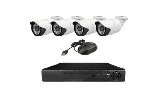 Камера відеоспостереження DVR 6145AHD-P4 (4 канальний та 4 камери/метал) Лучшая цена