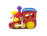 Музичний паровозик 9155 сортер піаніно звук світло (російська мова), фото 3