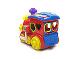 Музичний паровозик 9155 сортер піаніно звук світло (російська мова), фото 4