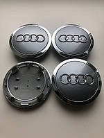 Колпачки заглушки на литые диски Audi Ауди 69мм, 4B0 601 170A, A3,A4,A5,A6,A7,A8, Q3,Q5,Q7,R8,RS4,RS5,S4,S5