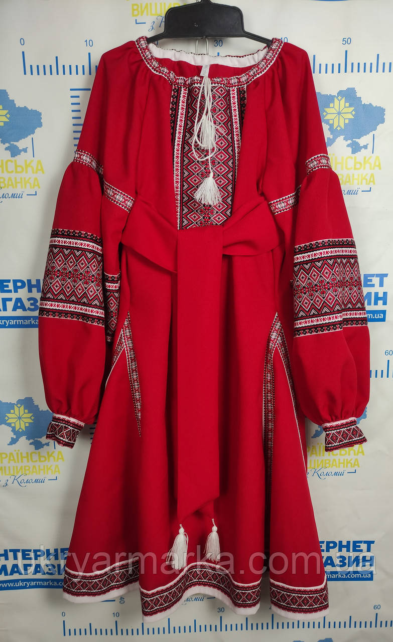 Вишите дитяче плаття "Червоненька квіточка"