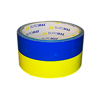 Клейка стрічка Buromax 48 мм х 35 м Синьо-жовта 6 шт (BM.7007-85)