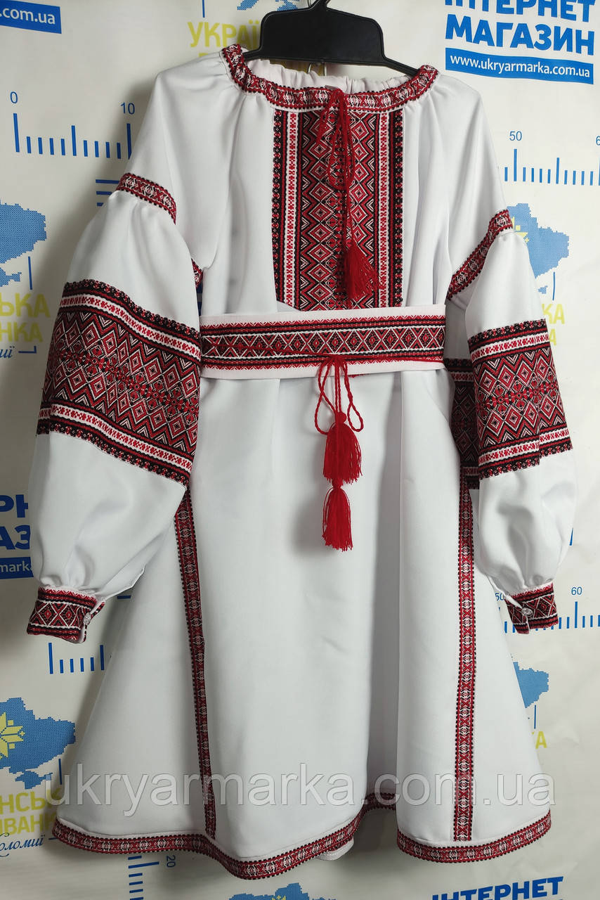 Вишите дитяче плаття "Цвіт папороті"