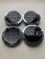 Ковпачки заглушки на литі диски Audi Аудіо 69 мм, 4B0 601 601 170A, A3, A4, A5, A7, A8, Q3,Q5,Q7, R8, RS4, RS5,S4,S4,S5