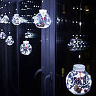 Гірлянда Xmas мікс 4 види 200L W-1 Copper curtain ball lamp W 3х1.5 м Біла Лучшая цена, фото 2