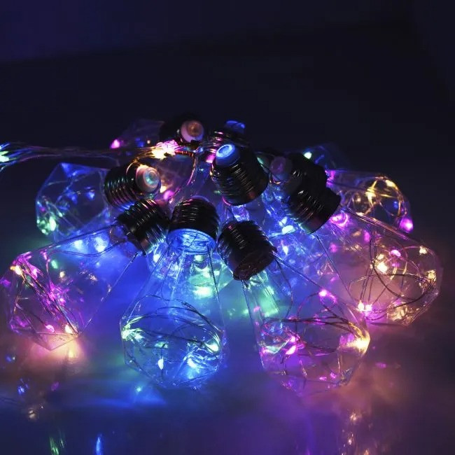 Гірлянда штора Xmas 150 Led на мідному дроті прозорі кулі 8 см 3х1.5 м Мультикольорова Лучшая цена, фото 1