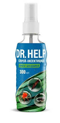 Доктор Хелп (DR.HELP) спрей, 300 мл — інсектицид для кімнатних рослин, фото 1
