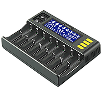 Універсальна зарядка для акумуляторів LiitoKala Lii-S8 АКБ 18650, 26650, Li-Ion, LiFePO4, Ni-Mh, Ni-Cd