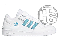 Женские кроссовки Adidas Forum 84 Low White Blue ALL09162