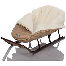 Зимовий чохол конверт Baby XS на овчині в коляску, чохол у колиску 100% овчина, конверт-кокон, фото 3