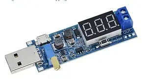 Комбінований перетворювач знижувальний/підвищуючий USB DC-DC 3.5-12В - 1.2-24В, фото 1