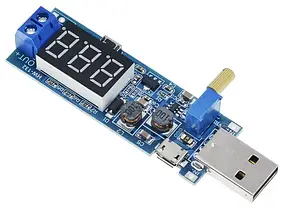 Комбінований перетворювач знижувальний/підвищуючий USB DC-DC 3.5-12В - 1.2-24В, фото 3