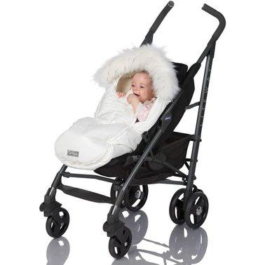 Зимовий чохол конверт Baby XS на овчині в коляску, чохол у колиску 100% овчина, конверт-кокон з опушкою