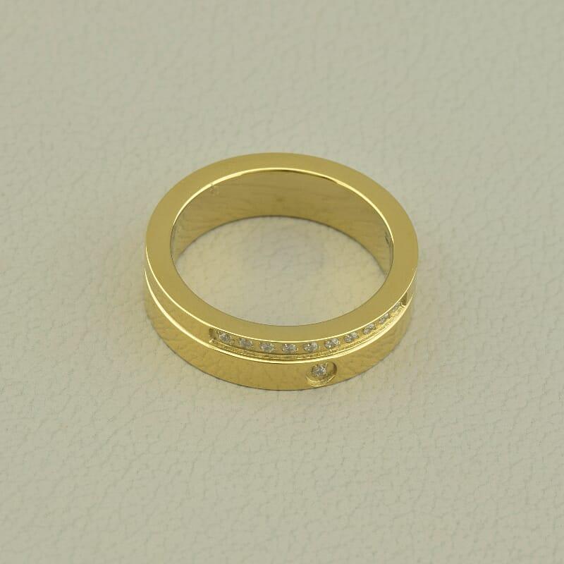 Кільце 'XUPING' Фіаніт (позолота 18к (лимонне)), фото 1