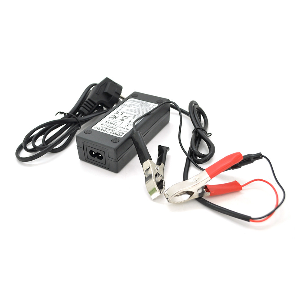 Зарядний пристрій для акумуляторів Merlion LiFePO4 12 V (14,6 V) — 3 A-36W + крокодили, BOX