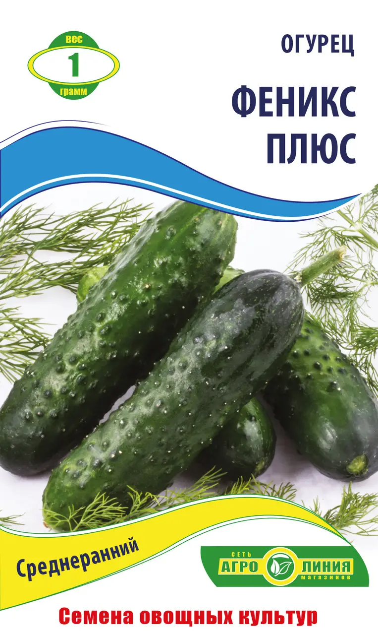 Насіння огірка "Фенікс плюс" 1 г (тм Агролінія)