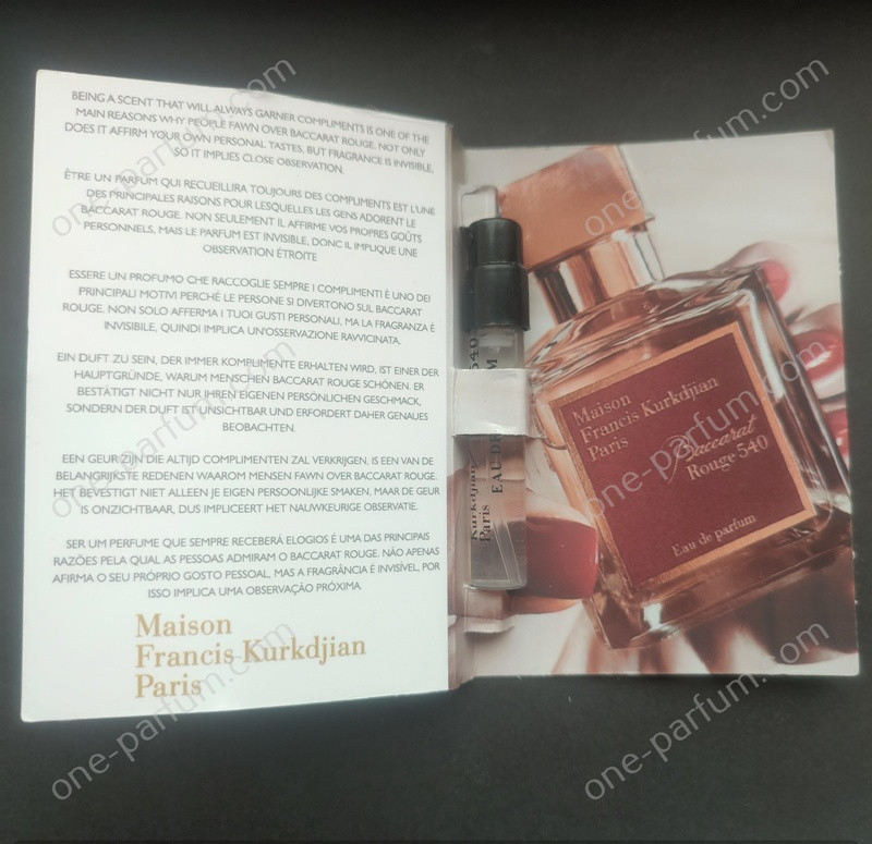 Пробник Baccarat Rouge 540 (Бара Руж 540), мініатюра 2 мл