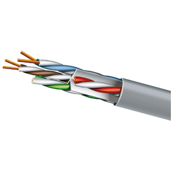 Кабель ЗЗКМ Cat.6 U/UTP 4х2х23 AWG (72569) бухта 305м.