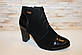 Ботильйони жіночі чорні на підборах Д761 Уцінка (читайте опис), фото 5