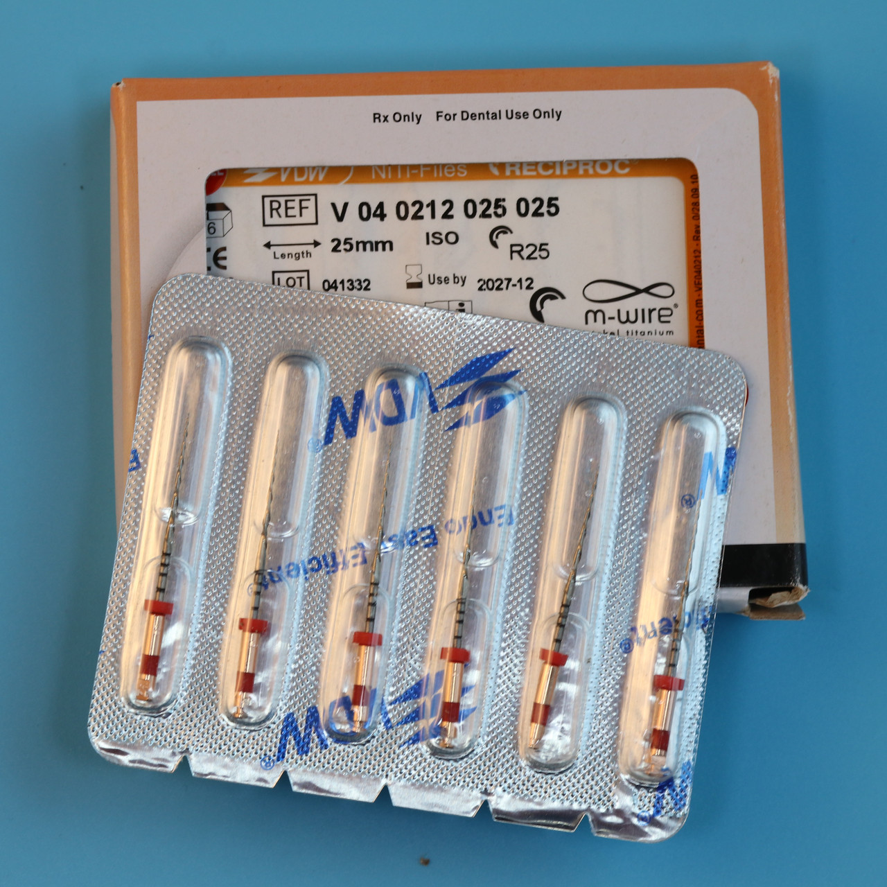 VDW RECIPROC NiTi Root Canal Files 25мм 6File R25