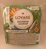 Чай зелений у пакетиках Lovare Ловаре Багамський саусеп 50 пак по 1,5 г у конверті
