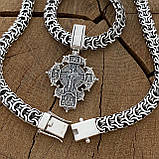 Срібний ланцюжок Кардинал (Рамзес) з Хрестом, фото 3