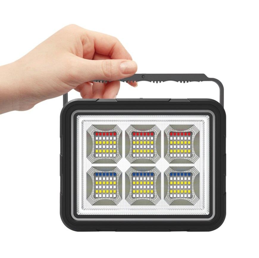 Портативна сонячна автономна система Solar led light 8000 mAh прожектор світлодіодний, фото 1