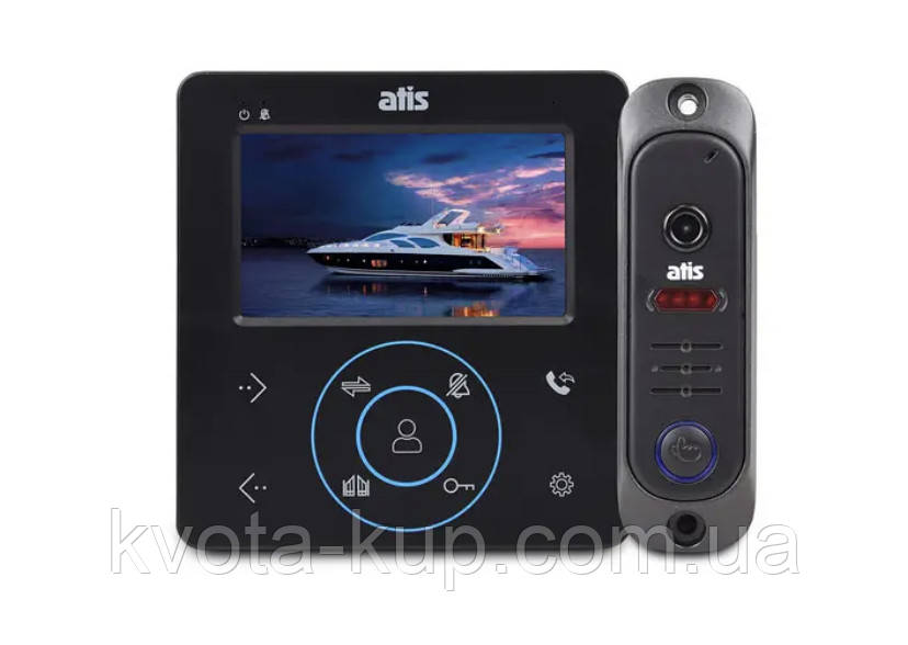 Комплект відеодомофона ATIS AD-480 B Kit box, фото 1