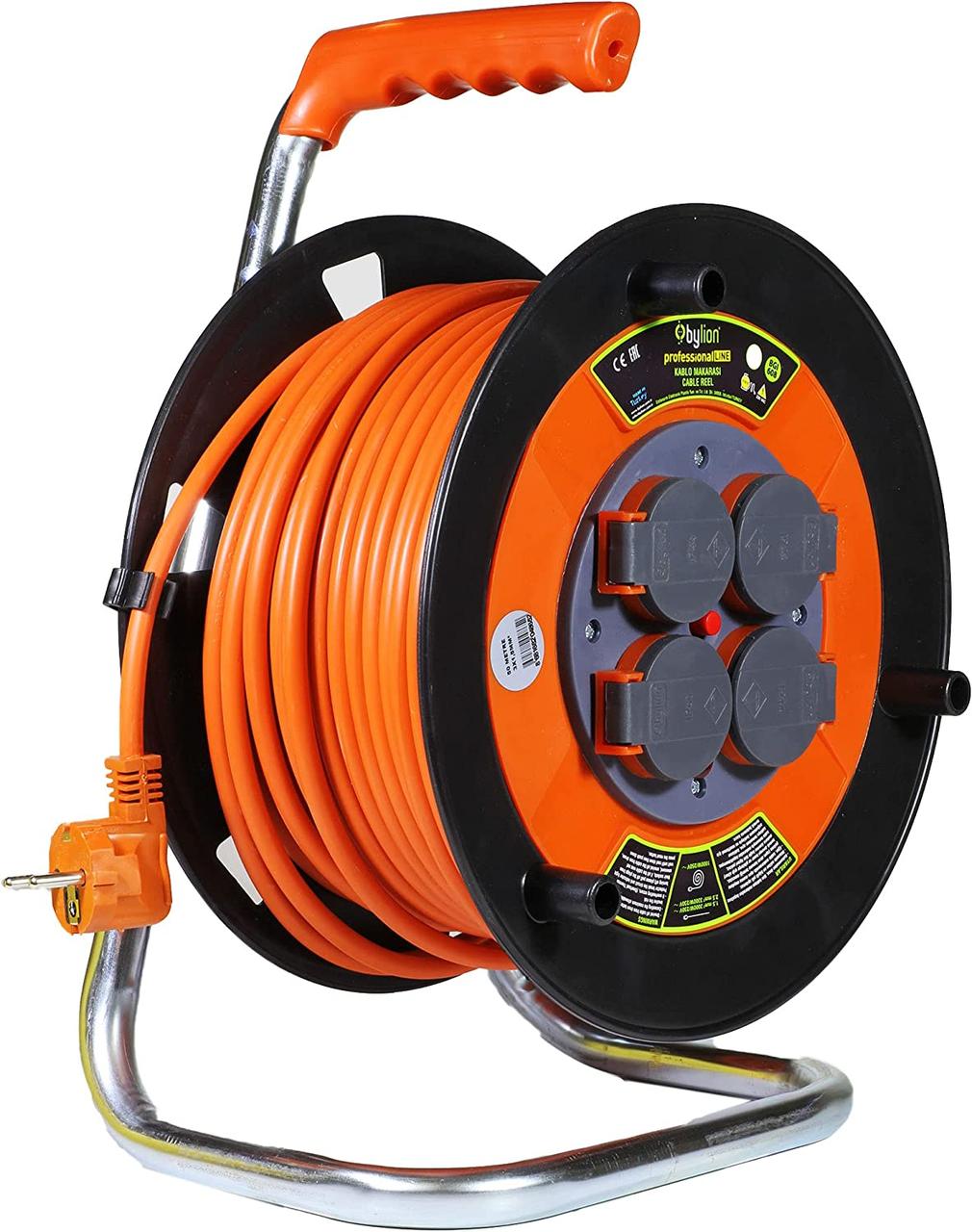 Котушка з кабелем 3х1.5 мм² CR-SE-1000 з т/з 20м Bylion