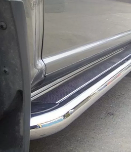 Пороги площадки Premium 2 шт нерж Toyota HiAce 1995-2007-