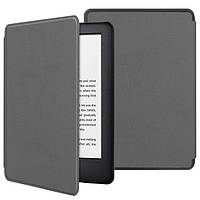 Чехол обложка c кожаной текстурой для Kindle Paperwhite 11 (M2L3EK) Серый