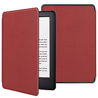 Чехол Обложка c кожаной текстурой для Amazon Kindle Paperwhite 11 (M2L3EK) Бордовый