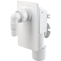 Сифон для пральної та посудомийної машини ALCAPLAST пластик білий APS4