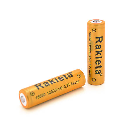 Акумулятор Li-ion POWERMASTER RAK| ETA 18650, 12000 мА·год, 2 шт. у блістері, ціна за блістер, фото 1