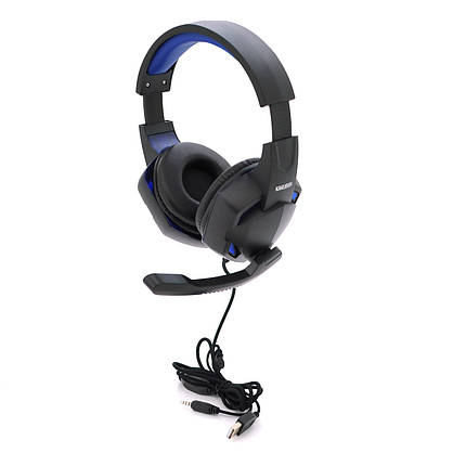 Ігрові навушники з мікрофоном iKAKU KSC-713 ZHANHUN, Black-Blue, Box, фото 1