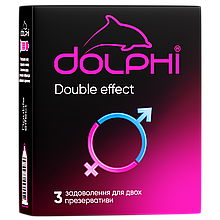 Презервативи Dolphi Double effect 3 шт