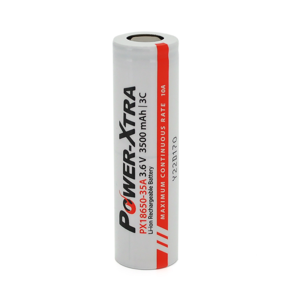 Акумулятор Li-ion Power-Xtra 18650 3500 mAh 3.7 V, White