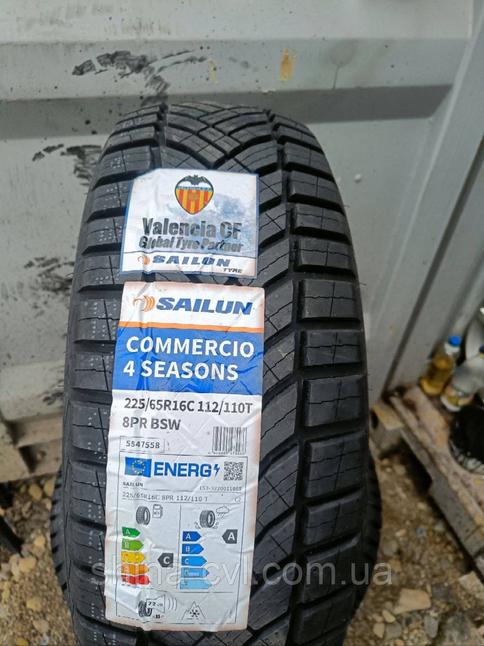 Всесезонні вантажні шини 225 65 r16C 112/110R 8PR BSW Sailun Commercio 4 Seasons, фото 1