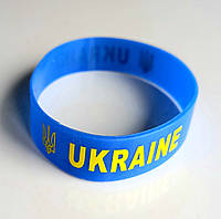 Браслет , UKRAINE , темно-синий , силикон .